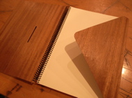\"Slised Wooden covered Note book\"ってこんなこと。_c0140560_1326935.jpg