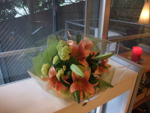 ユリの花束_c0173978_20342966.jpg