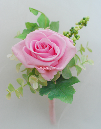 プリザーブド* バラの花のグラデーションキャスケードブーケ & ブートニア_a0115684_13263485.jpg