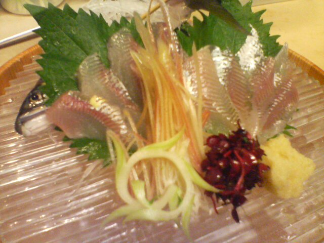 鮎(あゆ)の刺身_b0162386_0183625.jpg