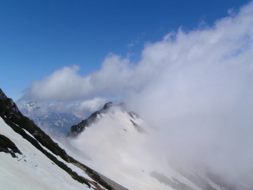針ノ木岳登山-頂へ_c0177814_10125269.jpg