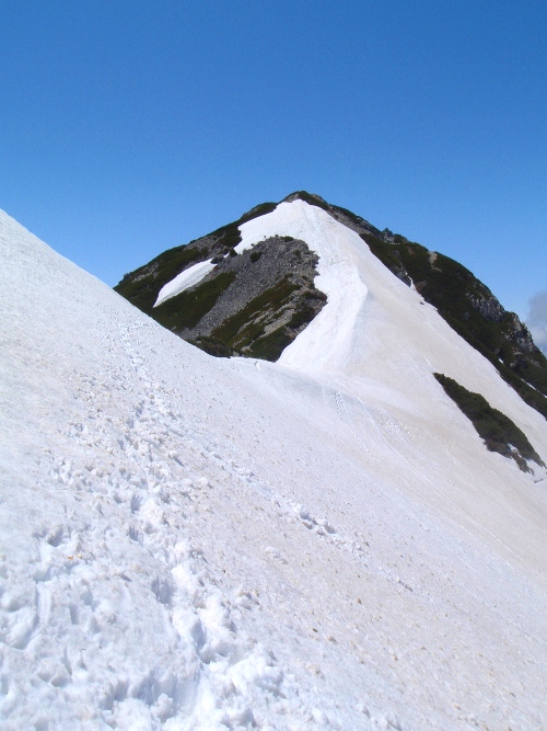 針ノ木岳登山-頂へ_c0177814_10462397.jpg