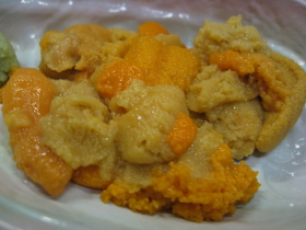 ハーフ生ウニ定食&せんべい汁:大洋食堂(八戸市)_b0147224_14425667.jpg