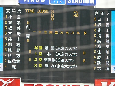 大学野球選手権 準々決勝 創価大対東洋大~こんなに好きだったのね_b0166128_1501330.jpg