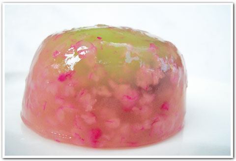 わらび餅のあじさい和菓子 京都 松楽 あんこ侍 侍 甘味道 京都編