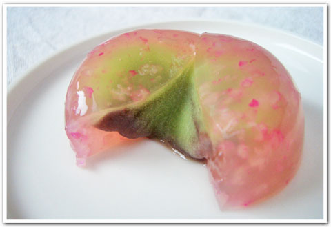 わらび餅のあじさい和菓子＠京都 松楽_c0197196_15534742.jpg