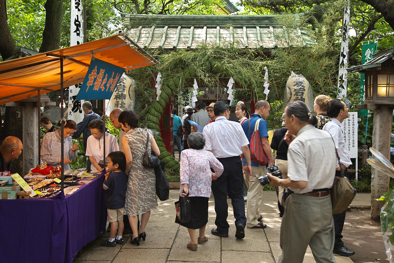 愛宕神社ほおずき市 ６月２３日 軌跡