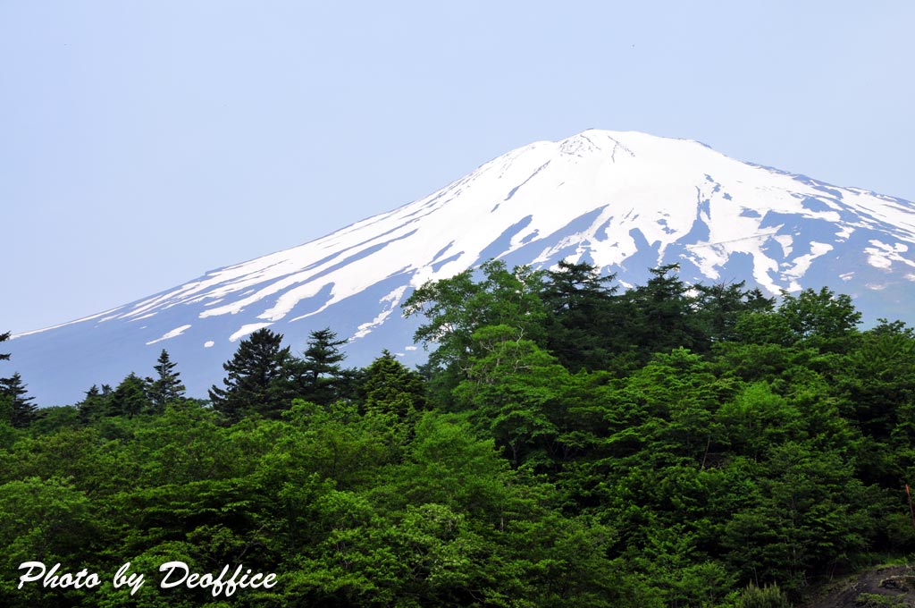 山中湖　静かな湖面の先の富士_e0127034_10281754.jpg