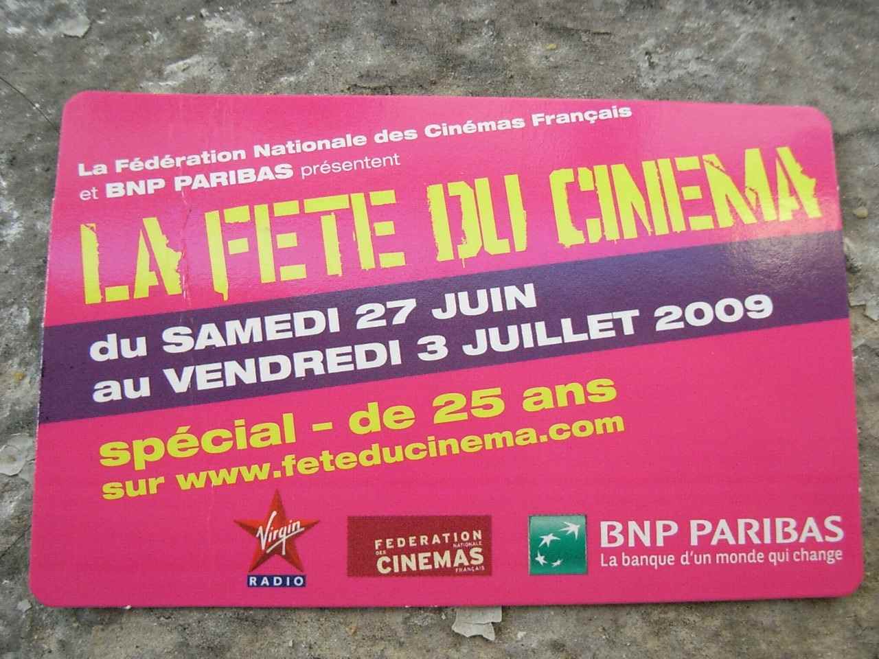 一週間映画3ユーロ FETE DU CINEMA_b0182143_17165168.jpg