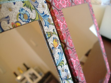 カルトナージュ： 折りたたみミラー : casa del sole