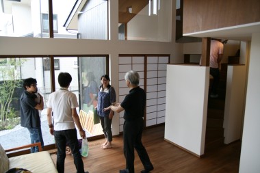 オープンハウス & 地鎮祭 & いい顔再会☆_e0029115_11163784.jpg