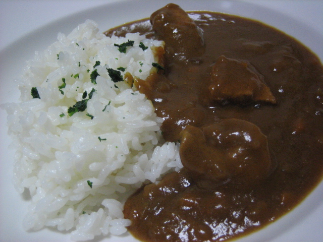 豚ヒレカレー＆サラダ_e0139978_199312.jpg