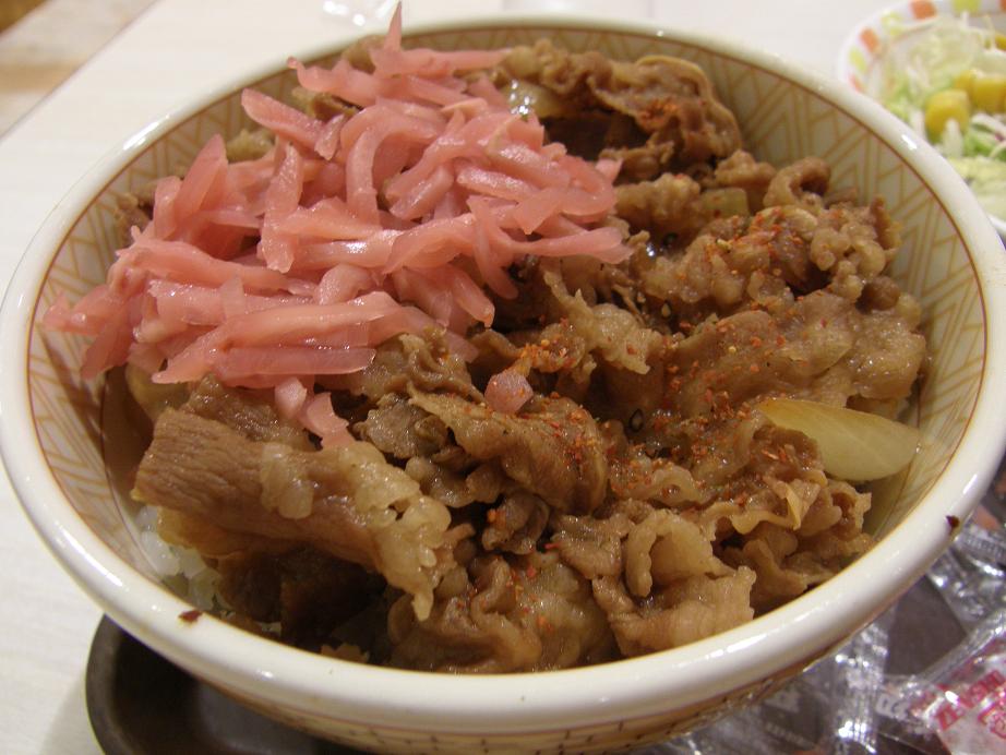 「すき家」の牛丼 ダイヤモンドシティ鶴見店_c0118393_11263510.jpg