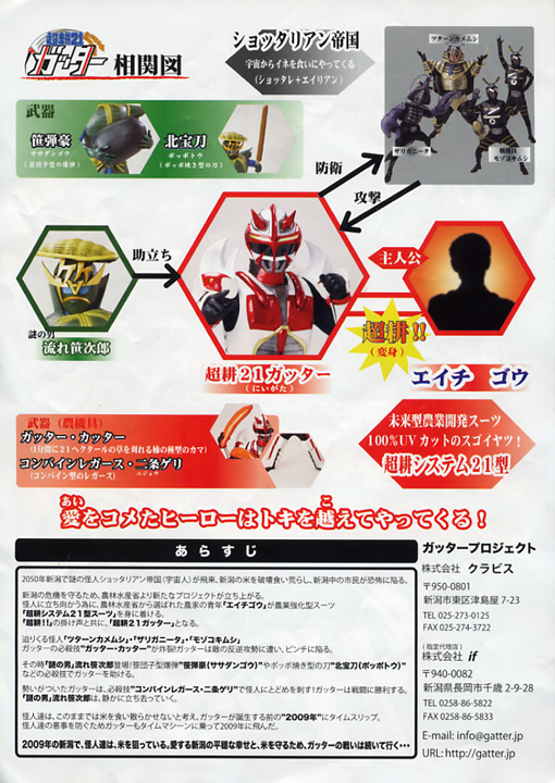 新潟の新ヒーロー超耕21ガッター登場 : ..::ZucZuc☆HappyTrails