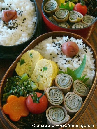 沖縄って、意外と涼しい・・・・　☆今日のお弁当♪_c0139375_1254075.jpg