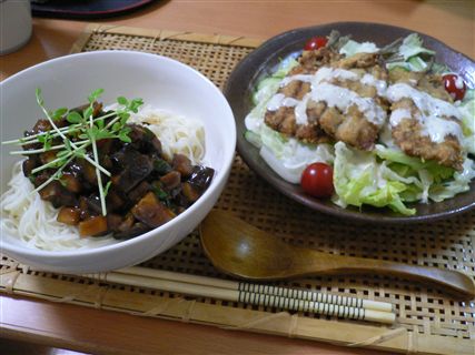 梅雨明け前の食卓。_f0001378_185858.jpg