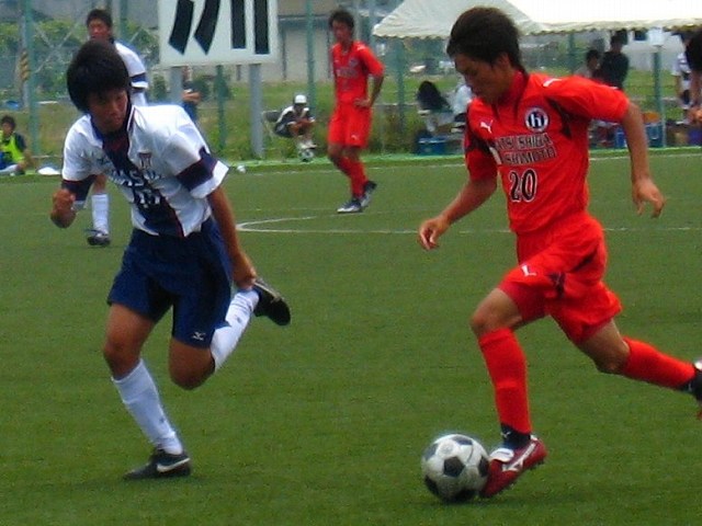 [野洲高校ｻｯｶｰ部観戦記]近畿高校サッカー選手権大会１回戦対初芝橋本@野洲高G_d0121300_22211138.jpg