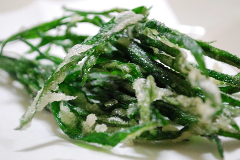 待望 ヤングコーンの素揚げ いたずらっ子のいる食卓