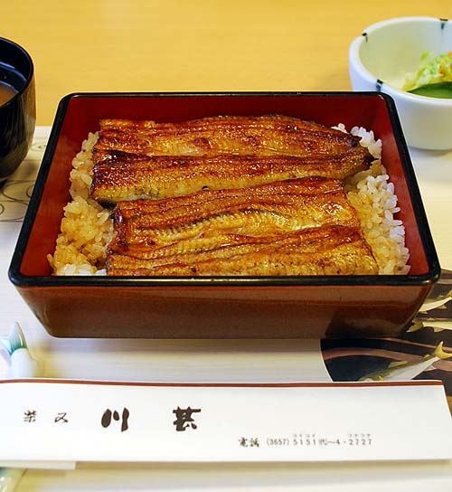 川甚で鰻重_c0177814_1425247.jpg