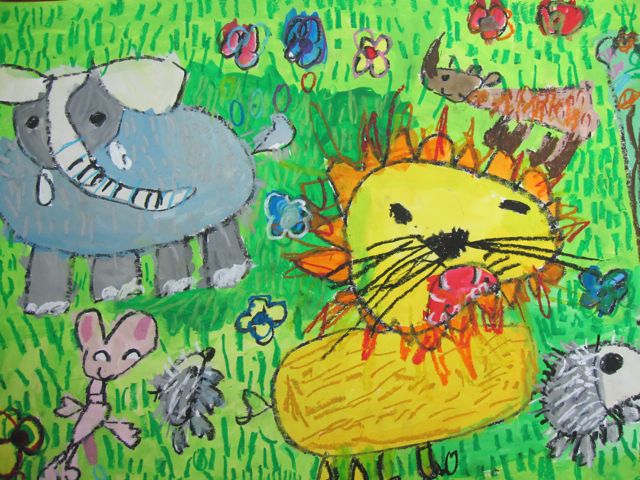 動物の絵 アトリエciel 子供絵画造形教室