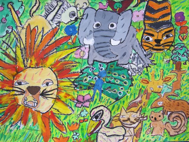 動物の絵 : アトリエCIEL 子供絵画造形教室