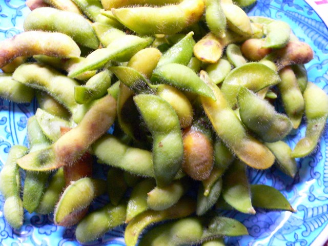 収穫した枝豆を食す_b0074862_6281152.jpg