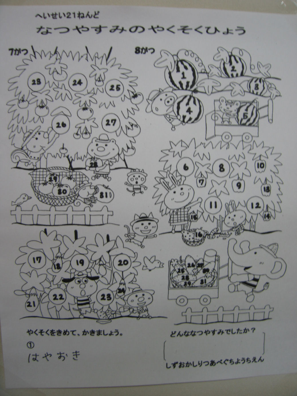 今日から夏休み Chiku Chiku