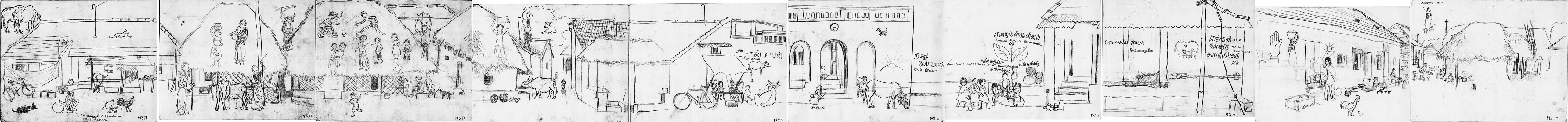 パッタマンガラムPATTAMANGALAM村…MAIN St.絵巻(後半)1983年_c0191953_133395.jpg