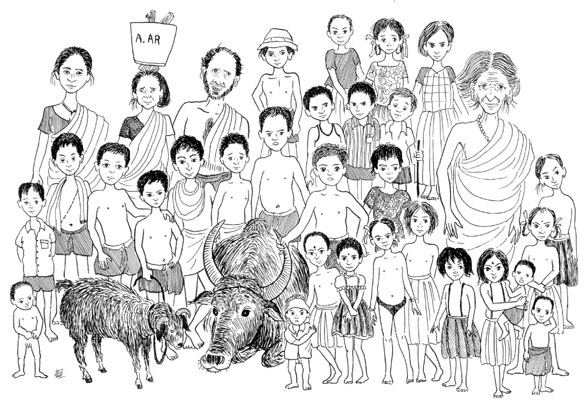 一頭の水牛を描こうとしたら…_c0191953_1583262.jpg