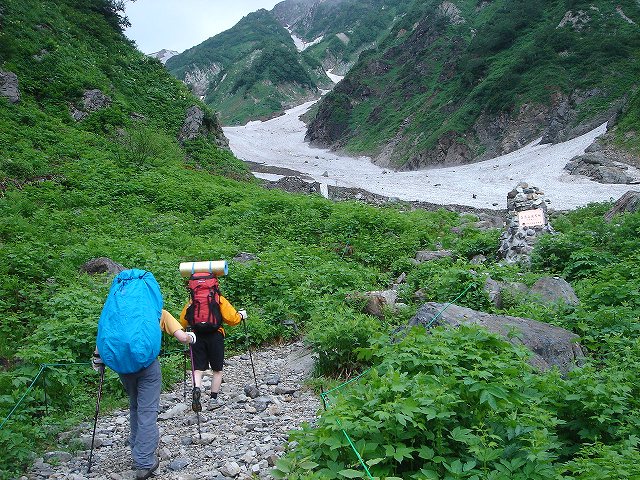 2009/7/25（土）～26（日）　白馬大雪渓～白馬三山～白馬鑓温泉_e0149092_865797.jpg