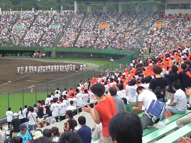 7/28 全国高校野球選手権埼玉大会(2009年)準決勝 聖望学園vs春日部東(県営大宮球場)_e0064133_2334794.jpg