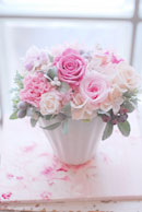 FlowerSchool FLORA*2ちいさな花の教室 フラワーマットと楽しむプリザーブドフラワーアレンジメント_a0115684_32457.jpg