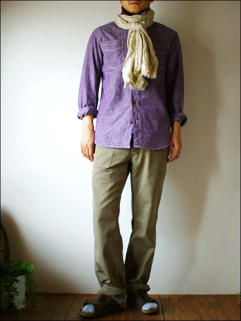 Sanca [サンカ] HERRINGBONE MILITARY PANTS_f0051306_18462441.jpg