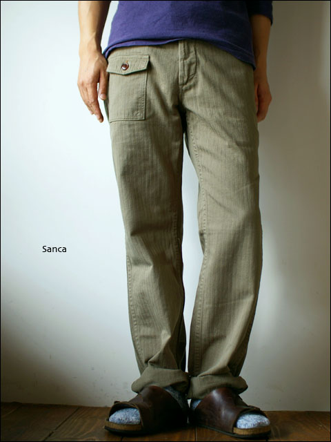 Sanca [サンカ] HERRINGBONE MILITARY PANTS_f0051306_1846717.jpg