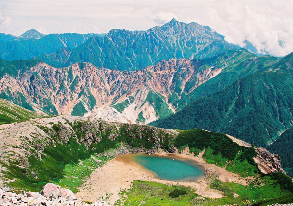 槍穂の大展望から、百名山・鷲羽岳、水晶岳と赤牛岳の縦走_a0113718_18105776.jpg