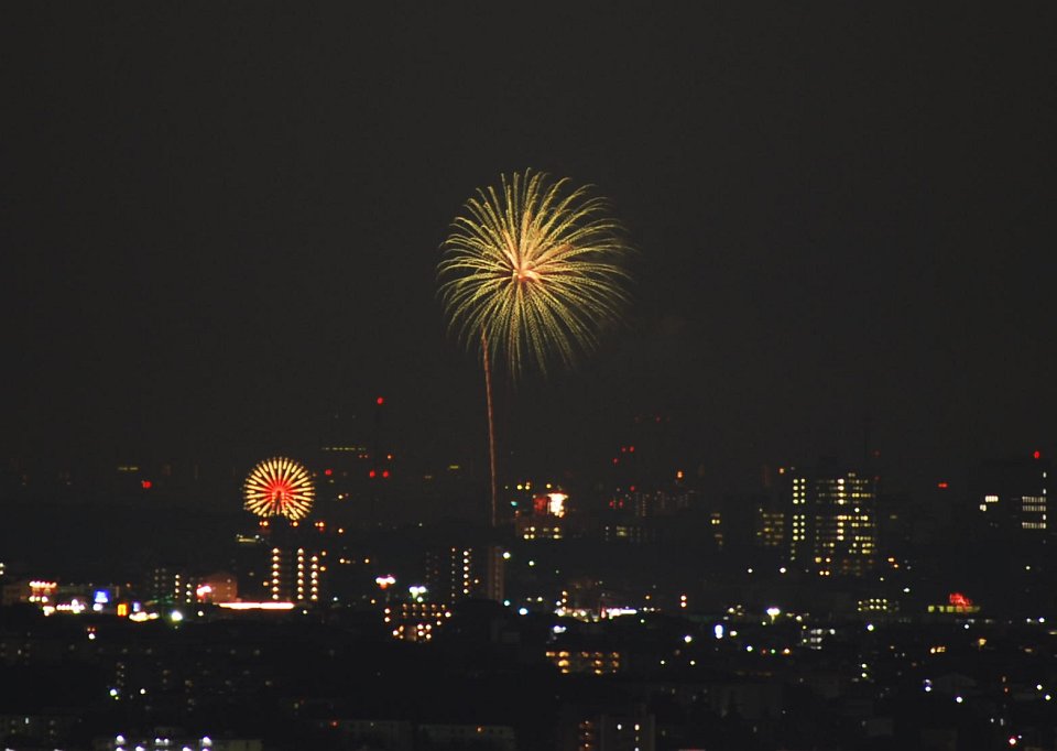 本日の花火（８月２日）_d0144259_21154663.jpg