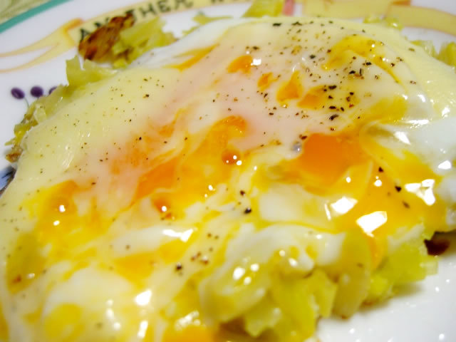 とろけるチーズが好きな人のための目玉焼き_f0201488_0444947.jpg
