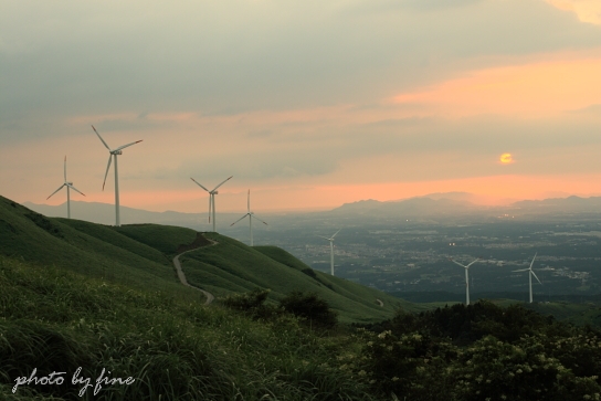 俵山から見た夕景_f0197319_13414432.jpg