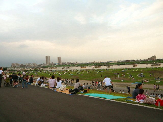 江戸川花火大会　もちよりつまみでオフ会！_c0126220_20253827.jpg