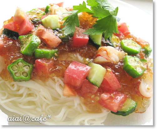 ひんやり♪ジュレ素麺_a0056451_12531669.jpg