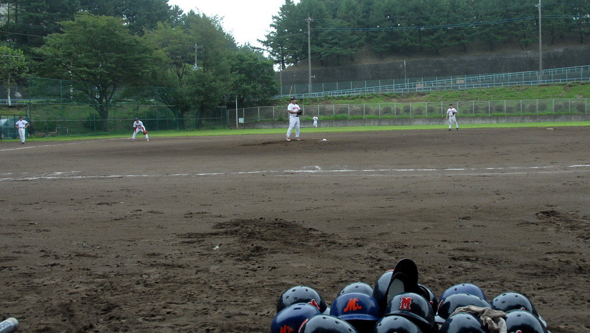 09.8.9　町田市鶴川球場　9:00~11:00　vs 平尾団地野球部_c0190729_12495253.jpg