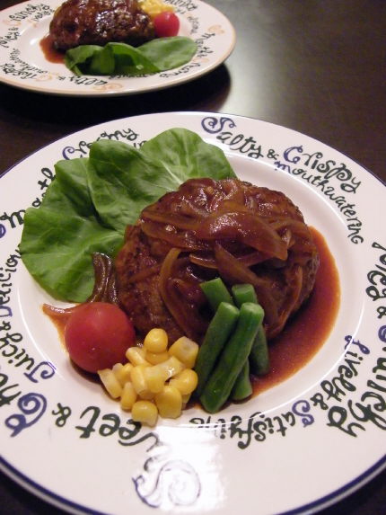 【もちあわ】雑穀で作る!ふんわり煮込みハンバーグ♪_f0168317_057591.jpg