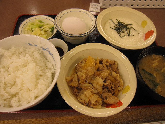 月見とろろ豚皿定食¥490@松屋_b0042308_06422.jpg