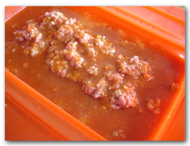ルクエで簡単カレーレシピ　ひき肉とかぼちゃのフルーティーカレー_c0103827_11242962.jpg