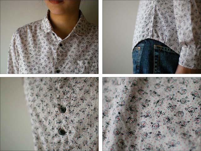 GRANDMA MAMA DAUGHTER shawl collar flower patten shirt_f0051306_12321248.jpg