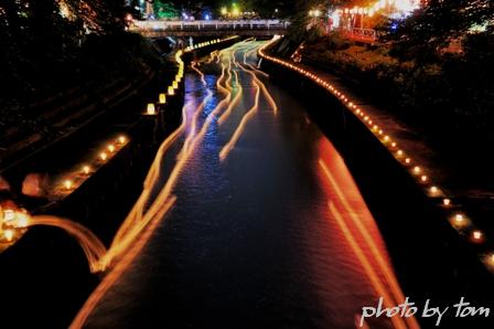 富山散歩～県東部37「いたち川地蔵祭」～灯篭流し_b0155692_2014455.jpg