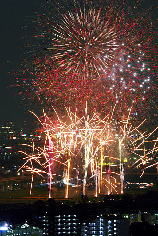 猪名川の花火　20090815_a0050572_1534763.jpg