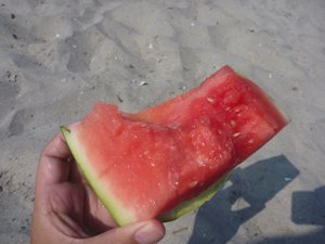 アメリカのスイカとビーチ_f0088456_9352663.jpg