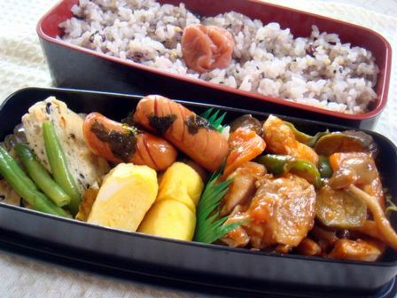 鶏モモ肉のトマト煮弁当_b0111376_16391142.jpg