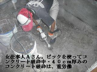浴室リフォーム・二日目 解体工事_f0031037_19532428.jpg